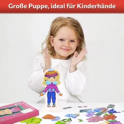 Magnetische Anziehpuppe Eva die Puppe mit Standfuß 13 UD88 Eva 06 MAGNIKON