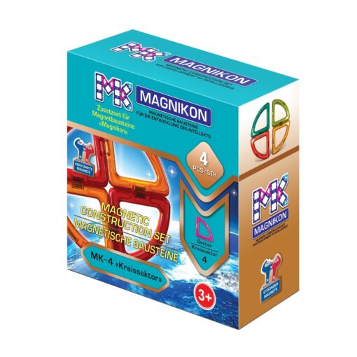 Magnetische Bausteine Erweiterungsset 4 Kreissektoren – Bild 6