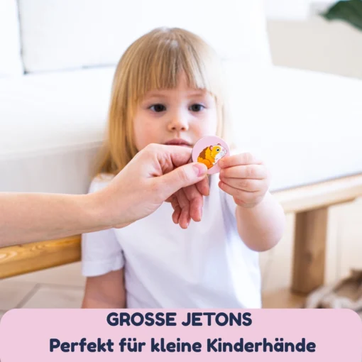 Magnetisches Lotto Kinder "Die Tierwelt" 54 Chips – Bild 7
