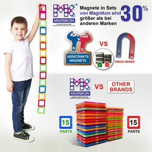 Magnetische Bausteine Das Puppenhaus 35 Teile – Bild 8
