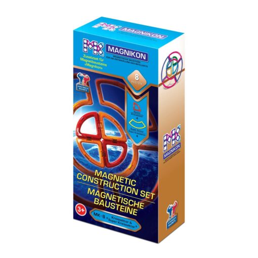 Magnetische Bausteine Erweiterungsset 4 Kreisektoren und 4 Super-Kreissektoren – Bild 5