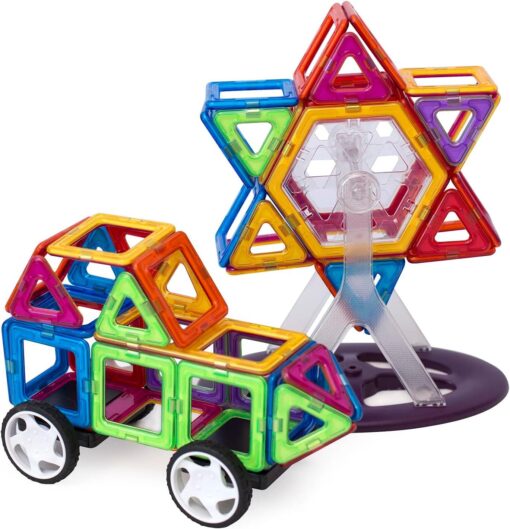 Magnetische Bausteine Der Baumeister, Magnetbau-Set 118-teilig – Bild 4