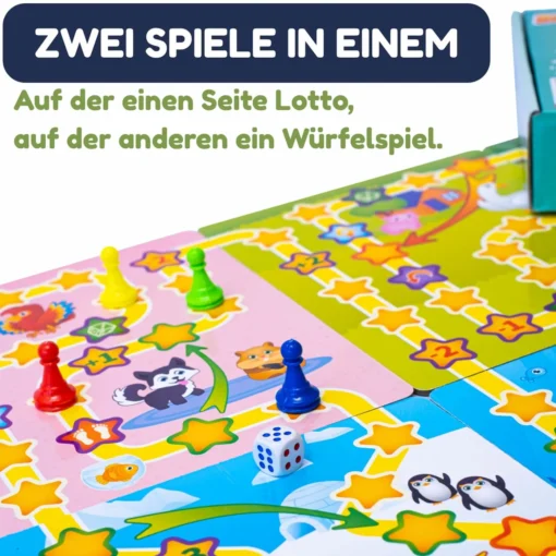Magnetisches Lotto Kinder "Die Tierwelt" 54 Chips – Bild 11