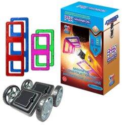 2 klick Räder mit 2 Rechtecke und 2 Super Rechtecke für Magnetische Bausteine