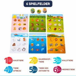 Magnetisches Lotto Kinder "Die Tierwelt" 54 Chips 25 cvujcbmdytq10rlj2gib MAGNIKON