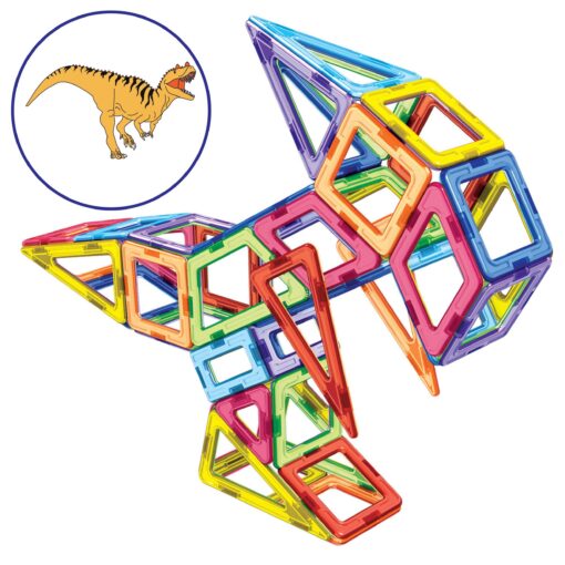 Magnetische Bausteine Der Dinosaurier - Magnetbau-Set 65-teilig – Bild 7