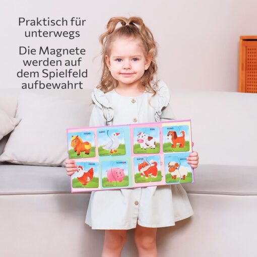 Erste Große Puzzles 2 Teile Haustiere mit 16 Magneten – Bild 5