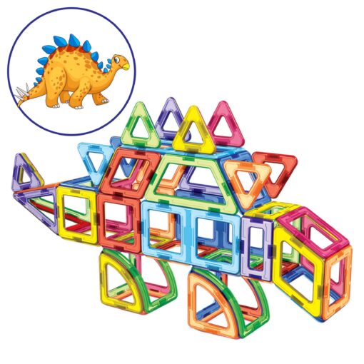 Magnetische Bausteine Der Dinosaurier - Magnetbau-Set 65-teilig – Bild 4