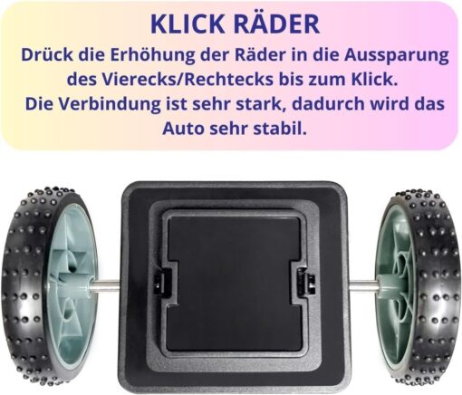 Magnetische Bausteine Erweiterungsset Räder 2 STK – Bild 4