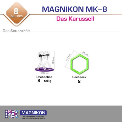 Magnetische Bausteine Erweiterungsset Das Karussell – Bild 2
