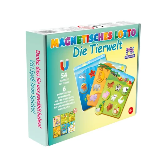 Magnetisches Lotto Kinder "Die Tierwelt" 54 Chips – Bild 13