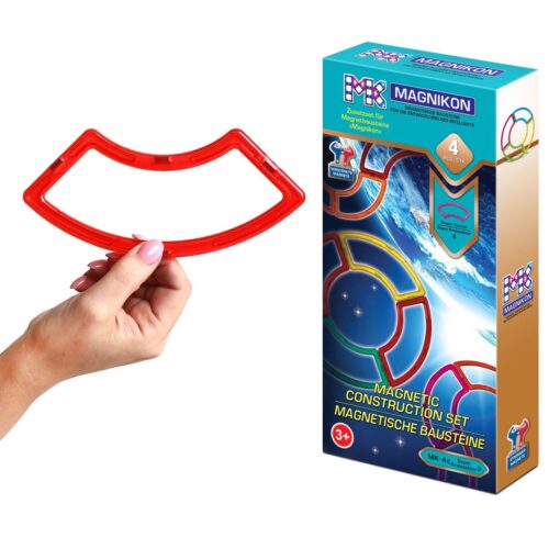 Magnetische Bausteine Erweiterungsset 4 Super-Kreissektoren