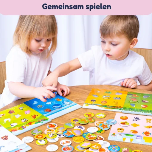 Magnetisches Lotto Kinder "Die Tierwelt" 54 Chips – Bild 8