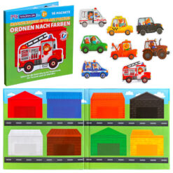 Magnetisches Spiel mit Puzzles Ordnen nach Farben