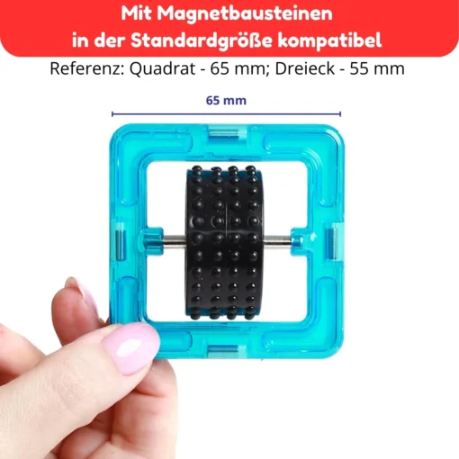 Fahrgestell für Magnetbausteine – Bild 2