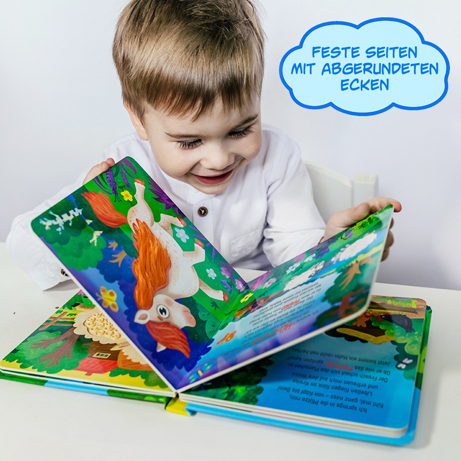 Fühlbuch Bauernhof - Vorlesebuch mit 7 haptischen Elementen zum Fühlen und Begreifen, 12 Seiten 2 Fühlbuch Bauernhof - Vorlesebuch mit 7 haptischen Elementen zum Fühlen und Begreifen, 12 Seiten – Bild 2